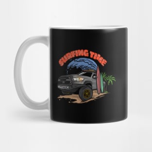 Grey Toyota 4Runner Surfing Time Holiday Mug